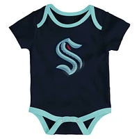 Newborn & Infant Seattle Kraken Legend Three-Piece Bodysuit Set