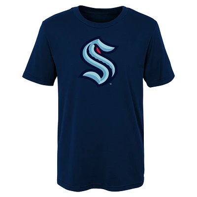 Preschool Navy Seattle Kraken - Primary Logo T-Shirt