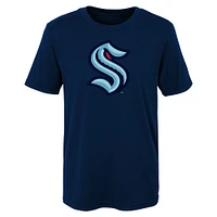 Preschool Navy Seattle Kraken - Primary Logo T-Shirt