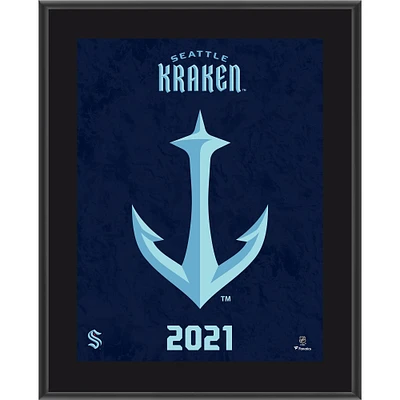 Plaque sublimée avec le logo inaugural de l'équipe du Seattle Kraken 10,5" x 13"