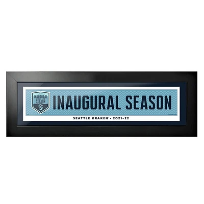 Seattle Kraken 2021 Inaugural Season 6'' x 22'' - Frame