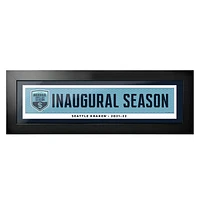 Seattle Kraken 2021 Inaugural Season 6'' x 22'' - Frame
