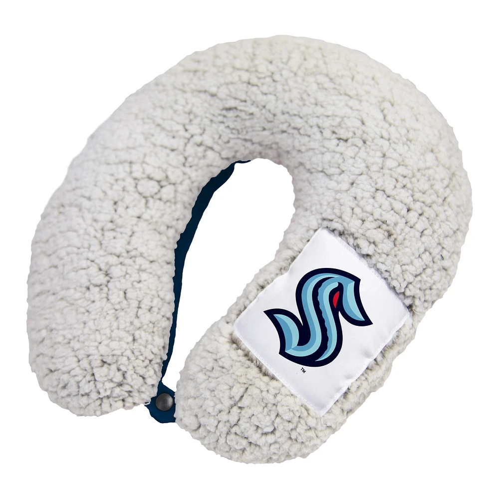 Seattle Kraken Frosty Sherpa Neck Pillow