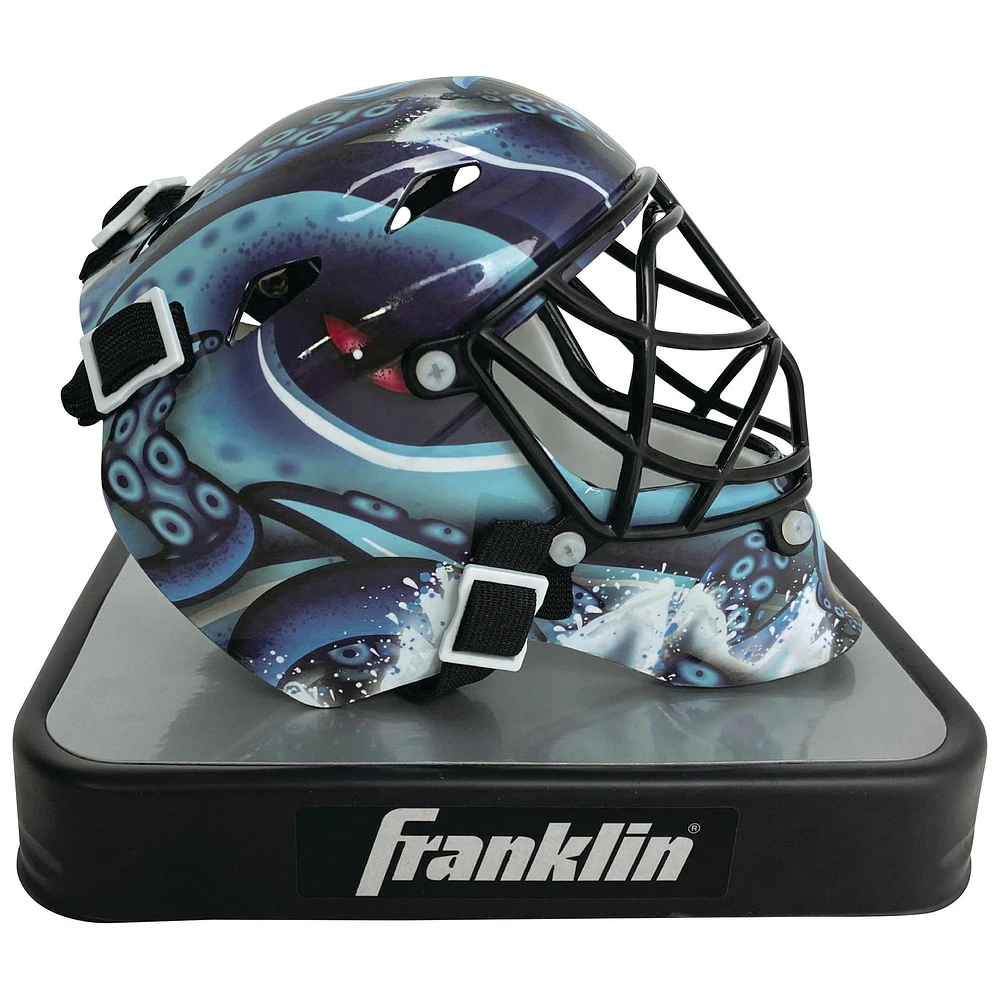 Seattle Kraken Unsigned Franklin Sports Réplique Mini masque de gardien de but