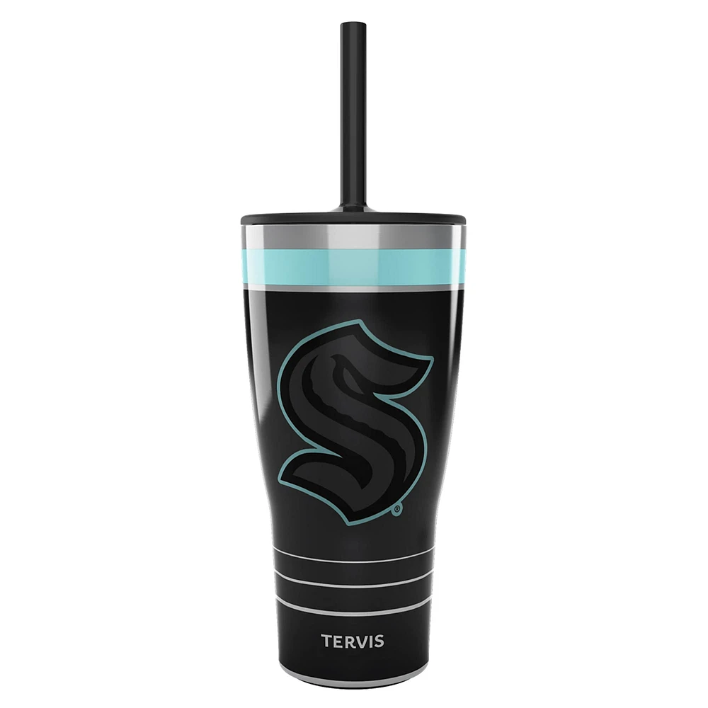 Tervis Seattle Kraken 30oz. Gobelet en acier inoxydable avec paille Night Game