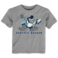 Ensemble de deux t-shirts Seattle Kraken Disney Offense Only pour tout-petits, bleu profond/gris chiné