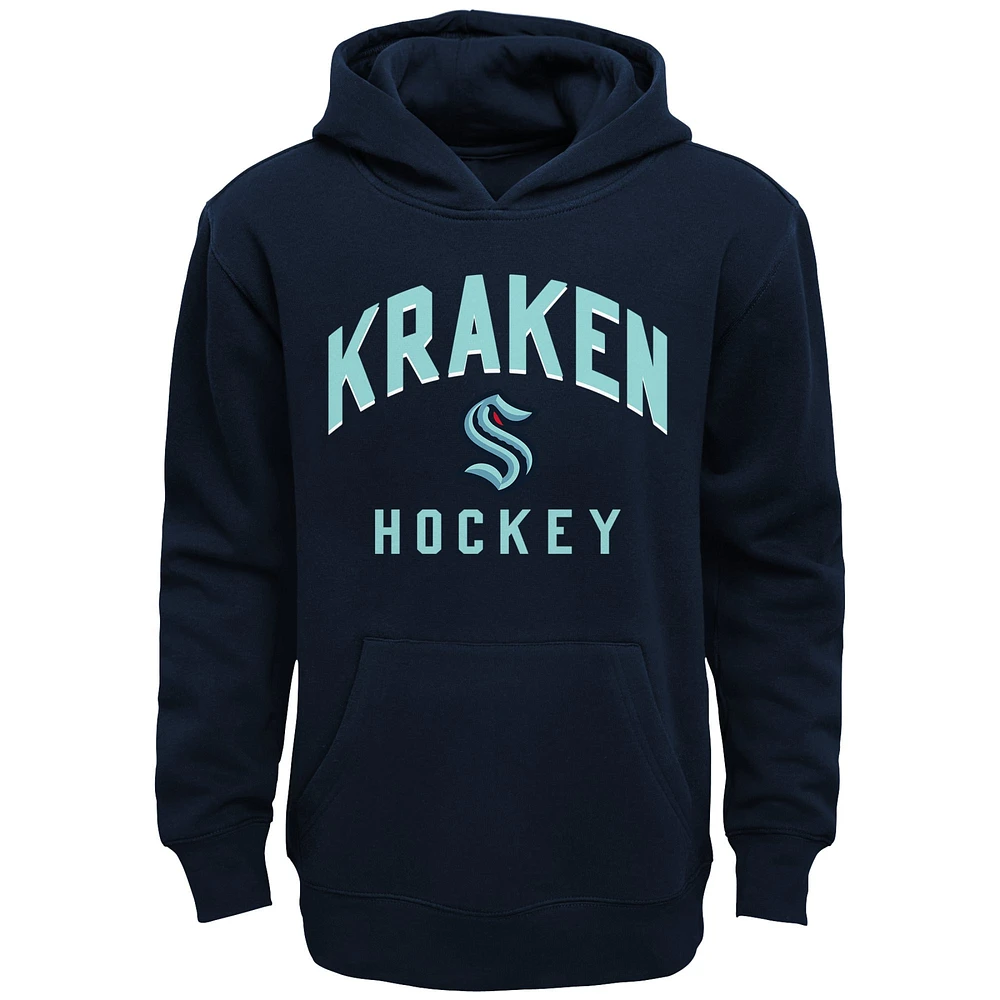 Toddler Navy/Heather Gray Seattle Kraken Play by Pullover Hoodie & Pants Set