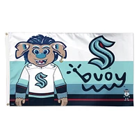 WinCraft Seattle Kraken 3' x 5' Single-Sided Deluxe Mascot Flag