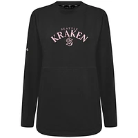Sweat-shirt à col roulé pour femme Seattle Kraken Mother's Day Beaudry Black Levelwear