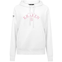 Women's Levelwear  White Seattle Kraken Mother's Day Adorn Pullover Hoodie