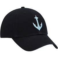 Women's '47 Black Seattle Kraken Clean Up Adjustable Hat