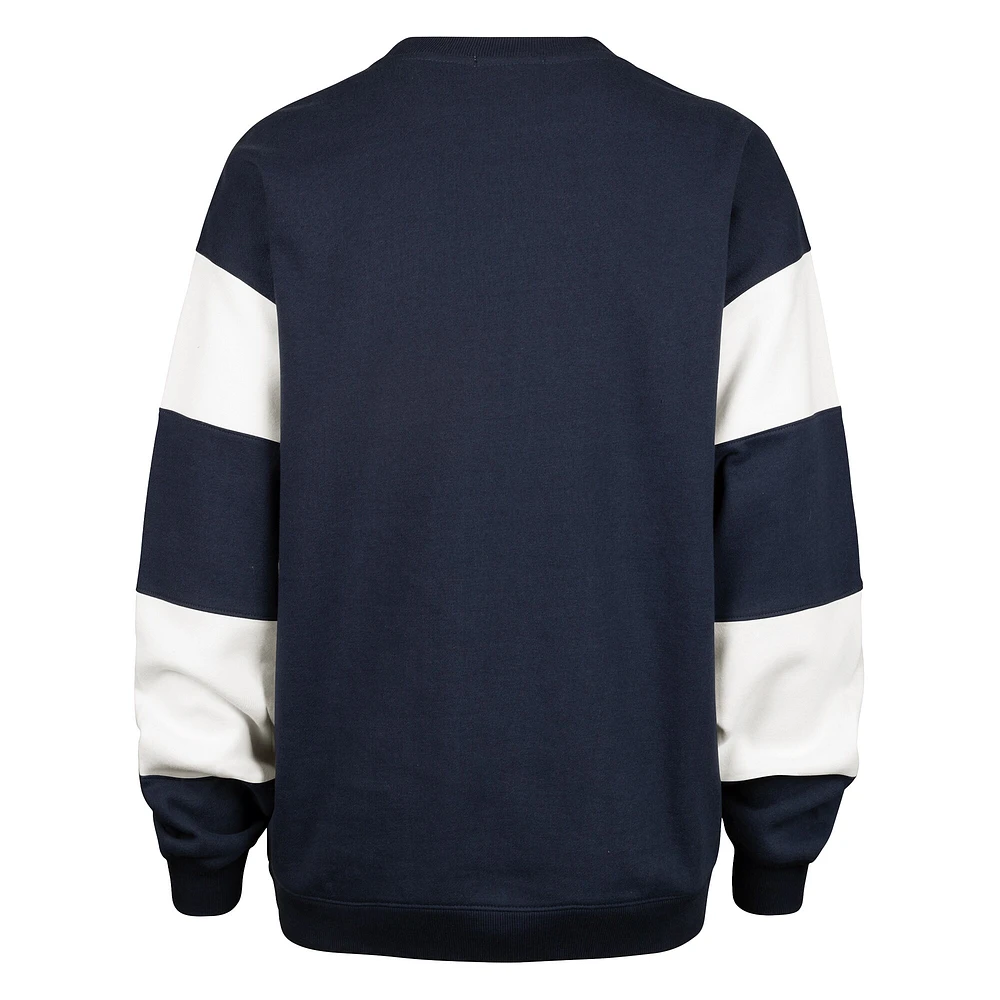 Sweat-shirt à capuche pour femme '47 Deep Sea Blue Seattle Kraken Eephus Barred