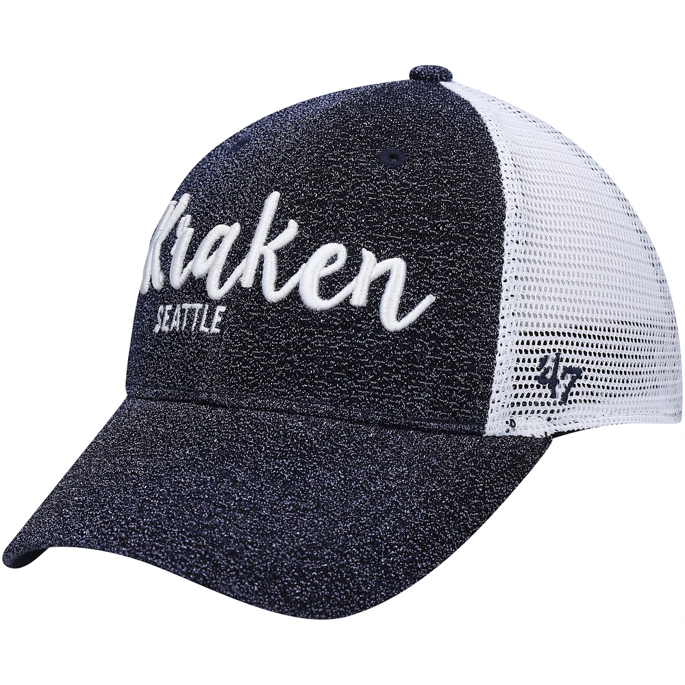 Casquette '47 Navy/Seattle Kraken Encore MVP Trucker Snapback pour femme