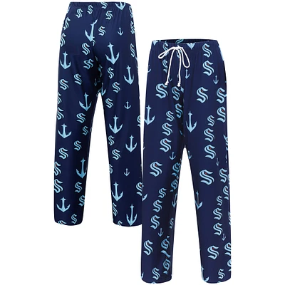 Pantalon de nuit en tricot à imprimé intégral Seattle Kraken Gauge Concepts Sport Deep Sea pour femmes