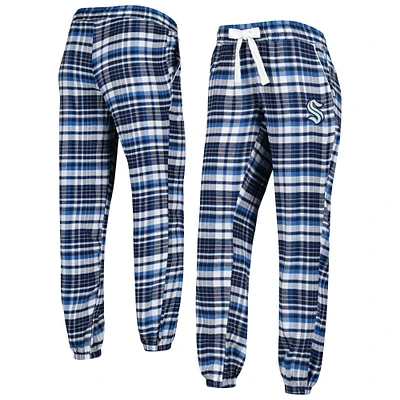 Women's Concepts Sport Deep Sea Blue Seattle Kraken Mainstay Flannel Pants