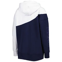 Sweat à capuche DKNY Sport Deep Sea Bleu/Blanc Seattle Kraken Gina pour femme