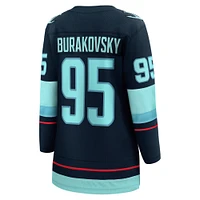 Fanatics pour femmes Andre Burakovsky Deep Sea Blue Seattle Kraken Home Breakaway Player Maillot