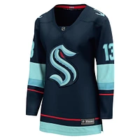 Maillot de joueur échappé à domicile Fanatics Brandon Tanev bleu marine Seattle Kraken pour femmes