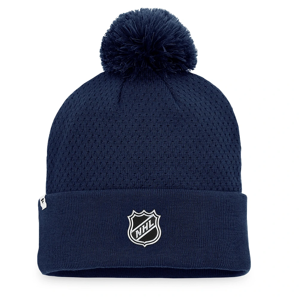 Women's Fanatics Deep Sea Blue Seattle Kraken 2022 NHL Draft - Authentic Pro Road Cuffed Knit Hat