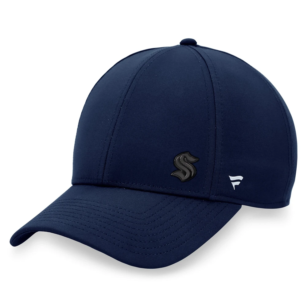 Women's Fanatics Deep Sea Blue Seattle Kraken Authentic Pro Road Structured Adjustable Hat