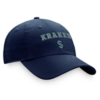 Women's Fanatics Deep Sea Blue Seattle Kraken Fundamental Two-Hit Adjustable Hat