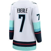 Women's Fanatics Jordan Eberle White Seattle Kraken Away Premier Breakaway Player Jersey