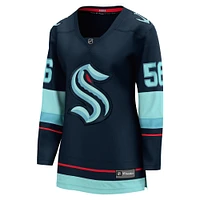 Women's Fanatics Kailer Yamamoto Deep Sea Blue Seattle Kraken Home Breakaway Player Jersey