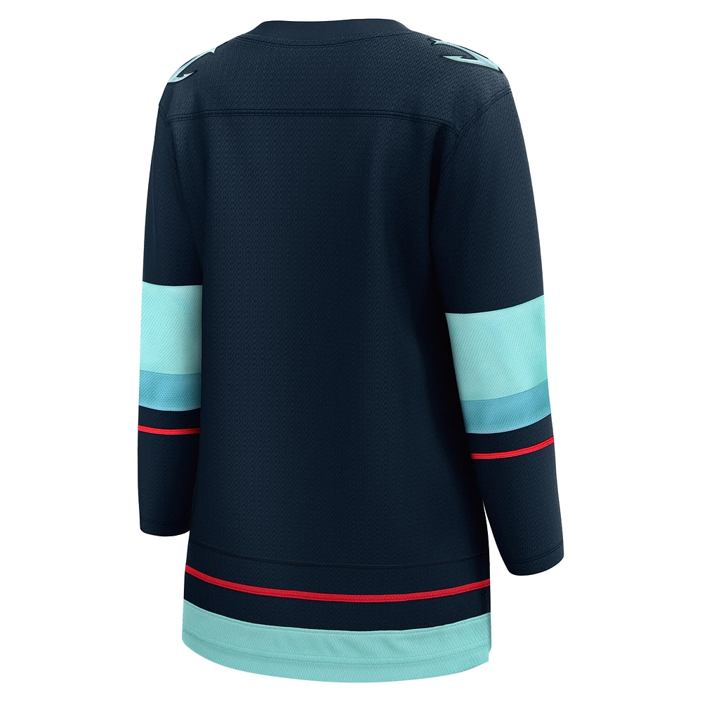 Maillot Breakaway Seattle Kraken Home Fanatics pour femmes, bleu marine