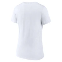 Women's Fanatics Seattle Kraken White Out V-Neck T-Shirt