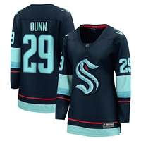 Maillot de joueur échappé à domicile Fanatics Vince Dunn pour femmes, bleu profond, Seattle Kraken