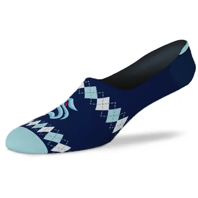 Seattle Kraken For Bare Feet Women's Micro Argyle No-Show Socks