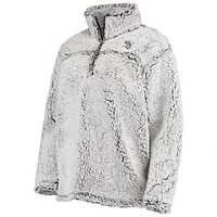 Women's G-III 4Her by Carl Banks Gray Seattle Kraken Sherpa Quarter-Zip Jacket