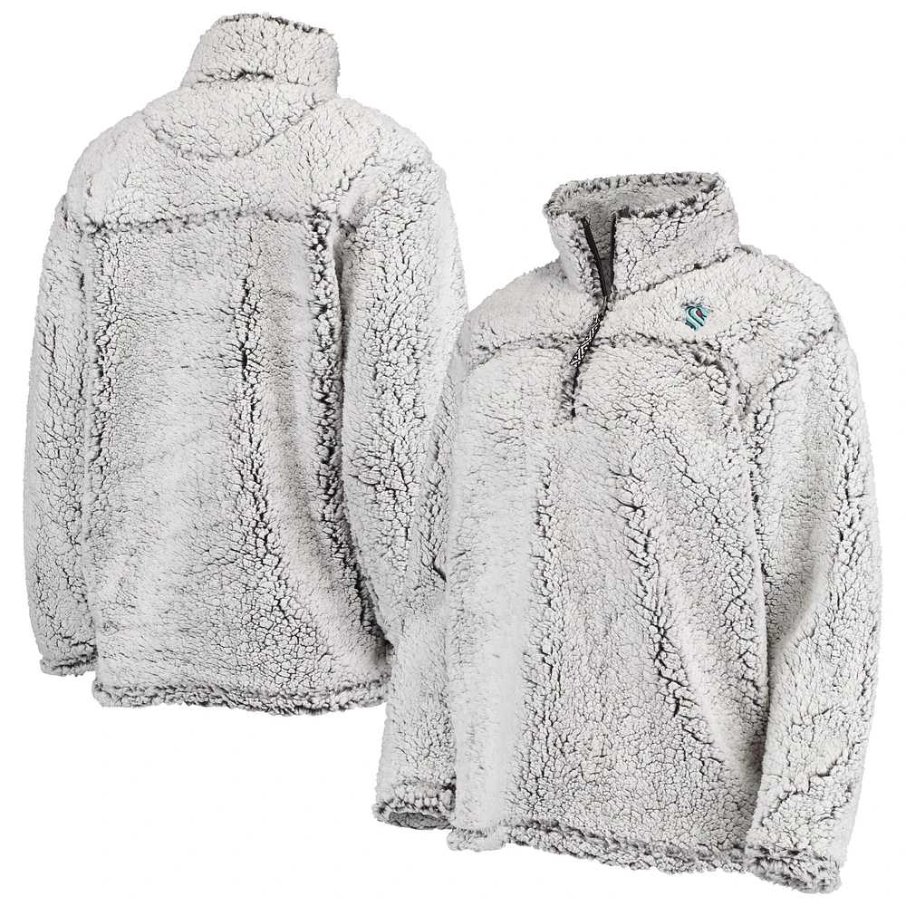 Veste grise Seattle Kraken Sherpa G-III 4Her by Carl Banks pour femmes