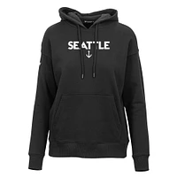 Sweat à capuche noir Seattle Kraken Adorn City Capsule pour femme de Levelwear