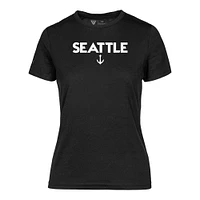 Women's Levelwear  Black Seattle Kraken Maddox City Capsule T-Shirt