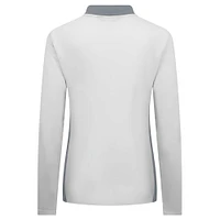 Women's Levelwear White Seattle Kraken Moxie Insignia Core Quarter-Zip Top