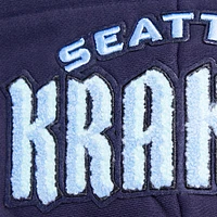 Sweat à capuche classique en chenille Seattle Kraken Pro Standard pour femmes, bleu marine