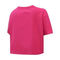 Women's Pro Standard Seattle Kraken Triple Pink Cropped Boxy T-Shirt