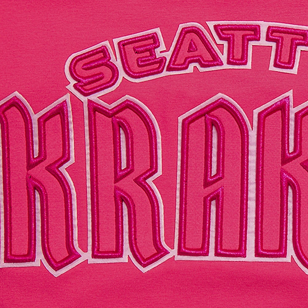 Women's Pro Standard Seattle Kraken Triple Pink Cropped Boxy T-Shirt