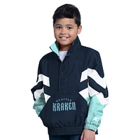 Haut à enfiler demi-zip pour jeunes Seattle Kraken Prospect Navy Starter