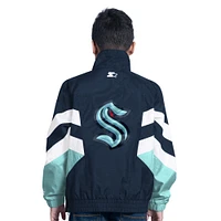 Haut à enfiler demi-zip pour jeunes Seattle Kraken Prospect Navy Starter