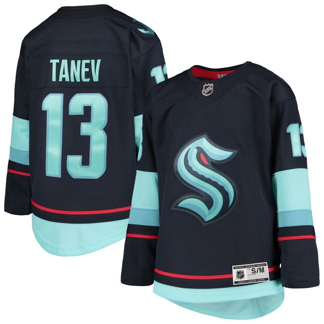 Maillot de joueur Brandon Tanev Deep Sea bleu Seattle Kraken Home Premier pour jeune