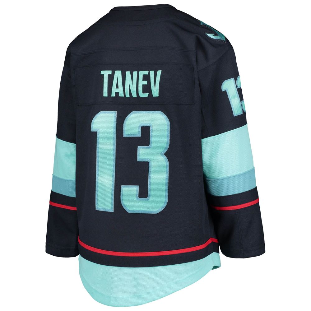 Youth Brandon Tanev Deep Sea Blue Seattle Kraken Home Premier Player Jersey