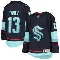 Youth Brandon Tanev Deep Sea Blue Seattle Kraken Home Premier Player Jersey