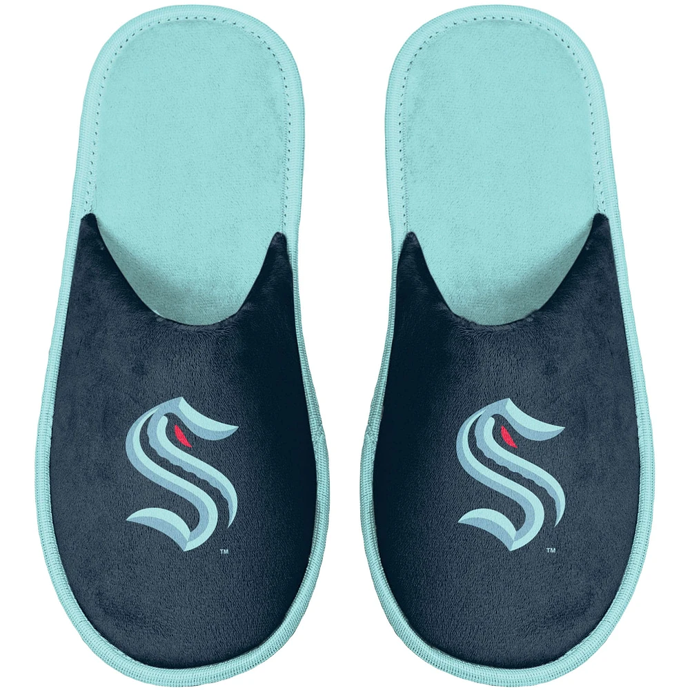 Youth FOCO Seattle Kraken Team Scuff Slippers