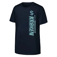 Youth  Navy Seattle Kraken Atmosphere T-Shirt