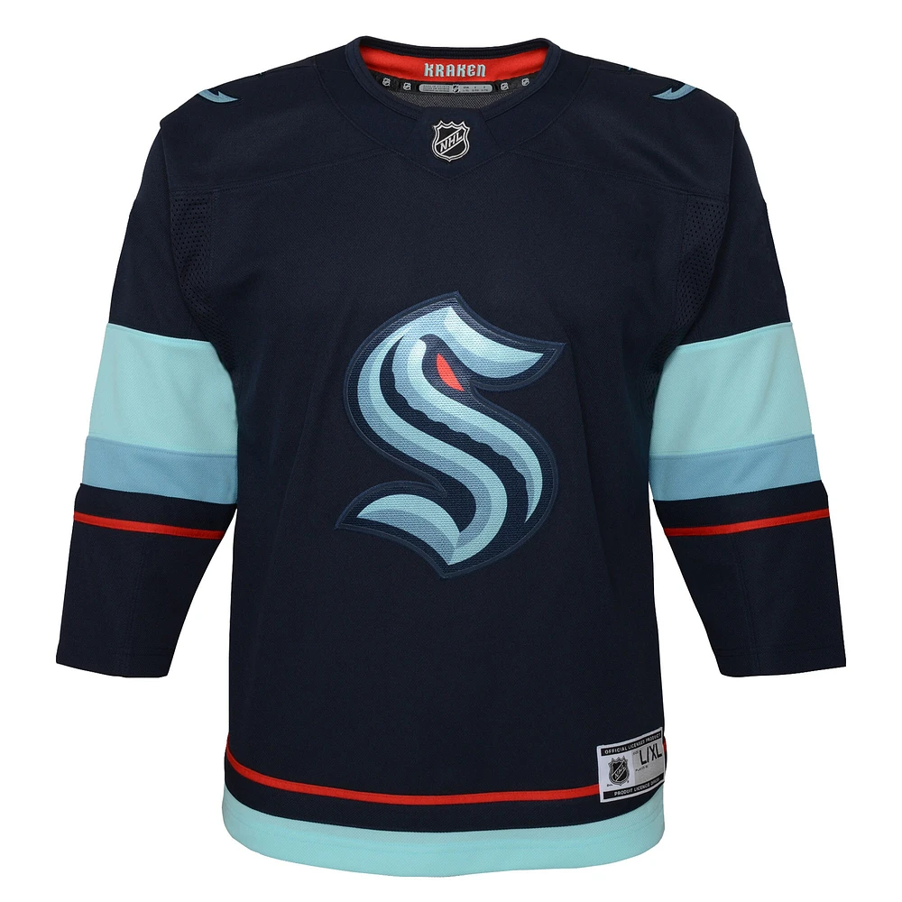 Youth Navy Seattle Kraken Home - Premier Jersey