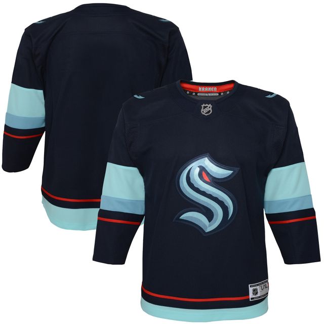 Maillot Seattle Kraken Domicile Bleu Marine pour Jeunes - Premier