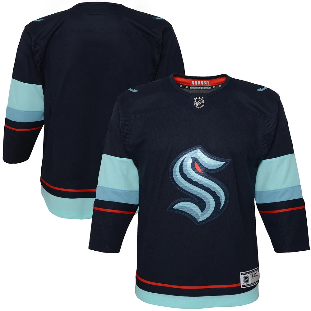 Maillot Seattle Kraken Home Premier bleu marine pour jeune