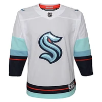 Youth White Seattle Kraken Away - Premier Jersey